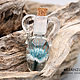 Storm - sea pendant bottle lampwork glass cork. Pendant. Branzuletka (Branzuletka). Online shopping on My Livemaster.  Фото №2
