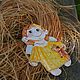 Order Easter Souvenirs: Angel panel yellow. Porcelain story. Livemaster. . Easter souvenirs Фото №3