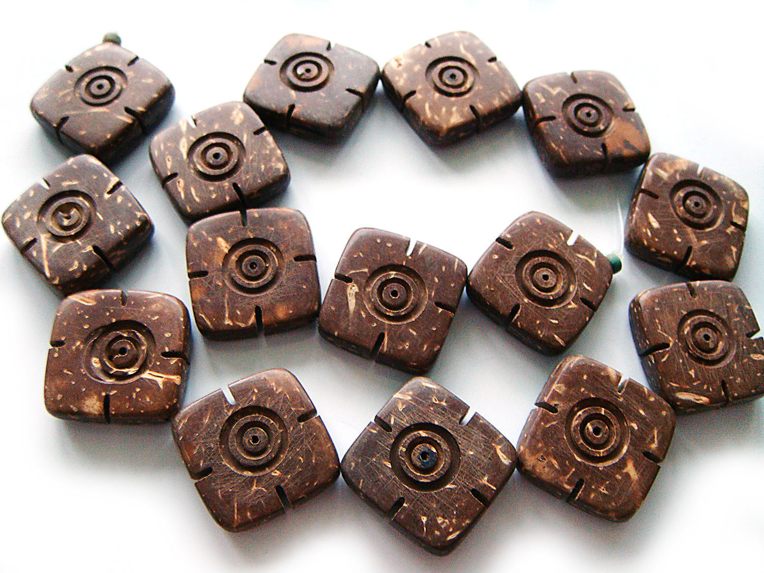 Hand carved coconut beads 22mm, Beads1, Bryansk,  Фото №1
