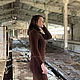 Вязаное шерстяное платье-миди "Шоколад". Платья. IRINA GRUDKINA Handmade Knitwear. Интернет-магазин Ярмарка Мастеров.  Фото №2