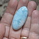 Larimar. Cabochon 39,8x19x8.5. Cabochons. paintsofsummer (paintsofsummer). Online shopping on My Livemaster.  Фото №2