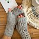 Заказать Митенки вязаные. MY FLOWER KNITTING. Ярмарка Мастеров. . Митенки Фото №3