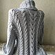 Hand-knitted sweater 'Irina' made of semi-cotton. Sweaters. hand knitting from Galina Akhmedova. My Livemaster. Фото №5