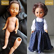 Куклы и игрушки handmade. Livemaster - original item Restoration of the GDR doll. Handmade.