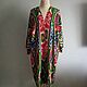 Uzbek robe made of ikat. Kimono, caftan. Robes. businka34. Online shopping on My Livemaster.  Фото №2