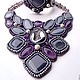 Necklace and bracelet 'Purple haze'. Jewelry Sets. Beaded jewelry by Mariya Klishina. My Livemaster. Фото №4