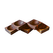 Посуда handmade. Livemaster - original item Set of wooden cedar candy plates (5 pcs). TN21. Handmade.