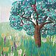Сказочное дерево, картина гуашью, летний пейзаж, Картины, Ижевск,  Фото №1