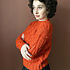 Red Knitted Women's jumper, cashmere pullover with Mohair, Jumpers, Ulan-Ude,  Фото №1