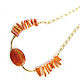 Orange necklace with quartz 'amber radiance' summer necklace. Necklace. Irina Moro. My Livemaster. Фото №5