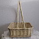 Rectangular basket with a high handle wicker. Basket. Elena Shitova - basket weaving. My Livemaster. Фото №4