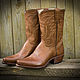 Cropped cowboy boots made of genuine leather. High Boots. Cowboy belts and bags. Online shopping on My Livemaster.  Фото №2