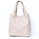 Bag Beige Leather Bag Bag String Bag T-shirt Shopper Cream. Classic Bag. BagsByKaterinaKlestova (kklestova). My Livemaster. Фото №4