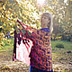 Batik silk stole 'Autumn Blues'. Wraps. OlgaPastukhovaArt. Online shopping on My Livemaster.  Фото №2