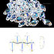 Бусины GemDuo 8х5мм,  3.5 г. ( 20 шт) цвет Crystal AB, Бусины, Москва,  Фото №1