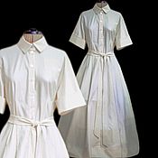 Одежда handmade. Livemaster - original item Shirt dress with a full skirt 