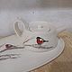 Заказать Juegos de vajilla snegir. Ceramist_mamontov. Ярмарка Мастеров. . Dinnerware Sets Фото №3