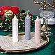 Набор из 3-х интерьерных ребристых свеч 15 см. ручной работы. Свечи. “Marbel Candles”. Интернет-магазин Ярмарка Мастеров.  Фото №2