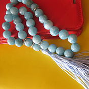 Фен-шуй и эзотерика handmade. Livemaster - original item Classical beads of genuine Blue agate. Handmade.