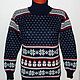 Women's sweater with Norwegian pattern Snowman. Sweaters. SweaterOK. Online shopping on My Livemaster.  Фото №2