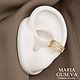 Заказать Кафф позолоченный инкрустированный фианитами. MARIA GUSEVA Fashion Jewelry. Ярмарка Мастеров. . Каффы Фото №3