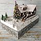 Шкатулка с миниатюрой "Дом деда Мороза". Новогодние композиции. Dom-v-miniature. Ярмарка Мастеров.  Фото №6