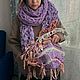 Вязаный шарф. Ручная работа. Шарфы. Olivia_knit. Ярмарка Мастеров.  Фото №5
