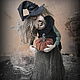Ведьма миссис Rebecca Dixon. Интерьерная кукла. Мир кукол Лоры Пинтсон. Интернет-магазин Ярмарка Мастеров.  Фото №2