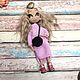 Кукла амигуруми в розовом платье. Амигуруми куклы и игрушки. Amigurumi-20. Интернет-магазин Ярмарка Мастеров.  Фото №2