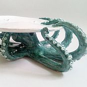 Посуда handmade. Livemaster - original item Ceramic plate with octopus. Handmade.