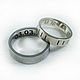 Wedding rings made of titanium and white gold, Rings, Moscow,  Фото №1
