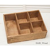 Сувениры и подарки handmade. Livemaster - original item Wooden box with partitions. Handmade.