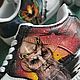 Кроссовки nike  AF1, ручная роспись, кастом, Вавилон 5 арт. Кроссовки. Olgavolgoart. Роспись одежды и обуви. Кастом. Ярмарка Мастеров.  Фото №13