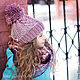 Вязаная шапочка «Violet». Шапки. NewRareRu.Knitting (Вера). Ярмарка Мастеров.  Фото №6
