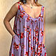 Dress sundress sleeveless floor length Maxi Lavender and Flamingo. Dresses. PolMary. My Livemaster. Фото №5
