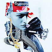 Картины и панно ручной работы. Ярмарка Мастеров - ручная работа Fotokartiny: Collage l, moda negro rojo colores. Handmade.