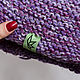 Order A warm headband from cannabis, purple. Hemp bags and yarn | Alyona Larina (hempforlife). Livemaster. . Bandage Фото №3