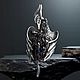 Кольцо Дракон серебряный с турмалином камнем. Кольца. Aventure.Jewelry. Интернет-магазин Ярмарка Мастеров.  Фото №2