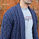 Order Cardigan mens knitted. CUTE-KNIT by Nata Onipchenko. Livemaster. . Sweatshirts for men Фото №3