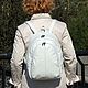  Women's leather backpack white Moonlight Mod P44-741. Backpacks. Natalia Kalinovskaya. My Livemaster. Фото №4