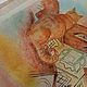 Рубашка с капюшоном "Пражская любовь", блузка из льна. Рубашки. Перелёшина Ирина. Батик. Ярмарка Мастеров.  Фото №6