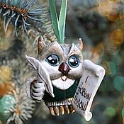 Сувениры и подарки handmade. Livemaster - original item Christmas toy porcelain 