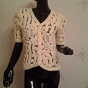Одежда handmade. Livemaster - original item De punto de crochet blusa de Delicias 2. Handmade.