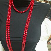 Работы для детей, handmade. Livemaster - original item beads: Coral beads. Handmade.