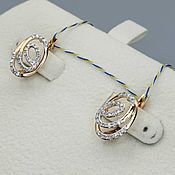 Украшения handmade. Livemaster - original item Gold diamond earrings 0,342 ct. Handmade.