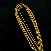 Украшения handmade. Livemaster - original item Gaitan silk cord Saffron Saffron without lock 60 cm. Handmade.