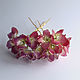 Pink and purple hydrangea set of two hairpins. Hairpins. PandaStudio (glossyfleur). My Livemaster. Фото №5