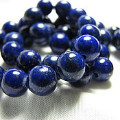 Материалы для творчества handmade. Livemaster - original item Lapis lazuli with pyrite 8mm smooth ball, natural, beads. Handmade.