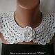 Lacy collar necklace with brooch 'Date'. Collars. Knitwear store. Online shopping on My Livemaster.  Фото №2