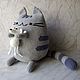 Кот Пушин (Pusheen) с подружкой мышкой, Мягкие игрушки, Струнино,  Фото №1